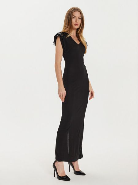 Bruuns Bazaar Sukienka koktajlowa Dorit BBW4213 Czarny Slim Fit. Czarne sukienki damskie Bruuns Bazaar, bez wzorów, z wiskozy, wizytowe, bez kołnierzyka, bez ramiączek. Za 469.99 zł.