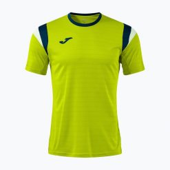 Koszulka tenisowa męska Joma Terra. Żółte koszulki sportowe męskie Joma, l, bez wzorów, z materiału, bez kołnierzyka, bez ramiączek, na fitness i siłownię. Za 94.99 zł.