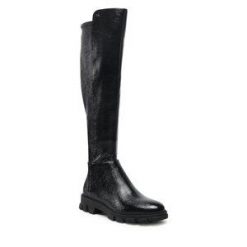 Muszkieterki MICHAEL Michael Kors. Czarne kozaki damskie MICHAEL Michael Kors, bez obcasa, na płaskiej podeszwie. Za 1,999.00 zł.