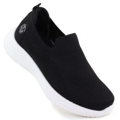 Buty sportowe damskie wsuwane czarne Vinceza 17367. Czarne obuwie sportowe damskie bez wzorów. Za 155.92 zł.