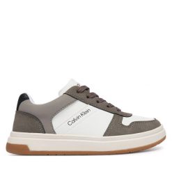 Sneakersy Calvin Klein. Białe trampki i tenisówki chłopięce Calvin Klein, bez wzorów, bez zapięcia. Za 414.99 zł.