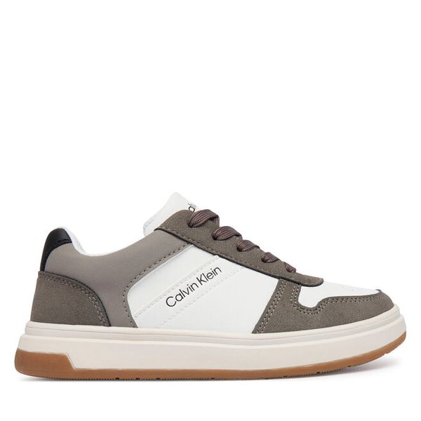 Sneakersy Calvin Klein. Białe trampki i tenisówki chłopięce Calvin Klein, bez wzorów, bez zapięcia. Za 414.99 zł.