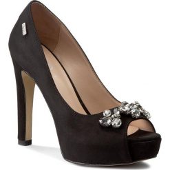 Szpilki LIU JO - Open Toe Makiko Tc 1 S17043 T9124 Nero 22222. Czarne szpilki damskie marki Liu Jo, z materiału. W wyprzedaży za 419.00 zł.