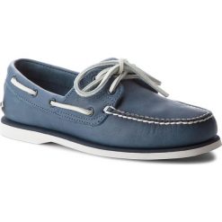 Mokasyny TIMBERLAND - Cls2i Boat A1OTM Nvy. Niebieskie mokasyny męskie Timberland, ze skóry. W wyprzedaży za 379.00 zł.