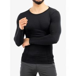 Bluza termoaktywna męska Brubeck Comfort Wool LS. Szare bluzy męskie Brubeck, m, bez wzorów, bez kaptura. Za 167.99 zł.