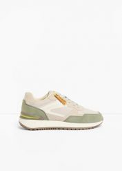 Sneakersy Dockers by Gerli ze wstawkami z siateczki. Szare buty sportowe męskie bonprix, bez zapięcia. Za 159.99 zł.