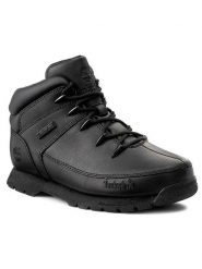 Timberland Trapery Euro Sprint A13KB Czarny. Czarne buty zimowe chłopięce Timberland, bez wzorów, ze skóry, bez zapięcia. Za 379.99 zł.