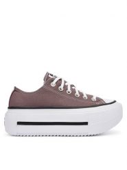 Converse Trampki Chuck Taylor All Star Lift Double Stack A20562C Brązowy. Brązowe trampki i tenisówki damskie Converse, bez wzorów, z materiału, retro, bez zapięcia. Za 399.99 zł.