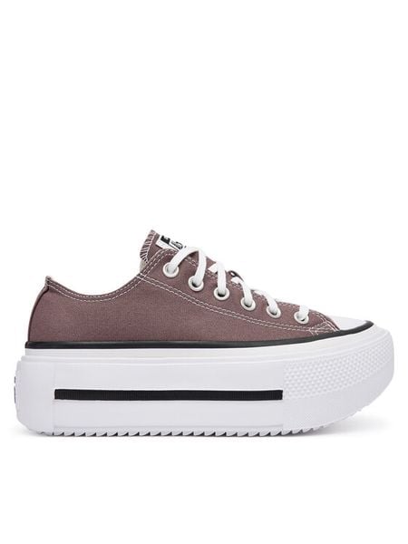 Converse Trampki Chuck Taylor All Star Lift Double Stack A20562C Brązowy. Brązowe trampki i tenisówki damskie Converse, bez wzorów, retro, bez zapięcia. Za 399.99 zł.