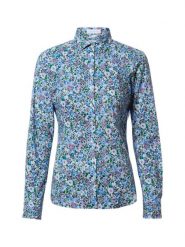 Brookshire Bluzka Kobiety Bawełna niebieski, 48. Niebieskie bluzki damskie brookshire, bez wzorów, z bawełny, eleganckie, bez kołnierzyka, bez ramiączek. Za 179.95 zł.