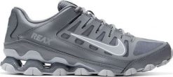 Nike Buty męskie Reax 8 Tr Mesh szare r. 46 (621716-010). Szare buty sportowe męskie Nike, z meshu, bez zapięcia. Za 382.00 zł.