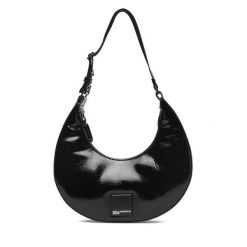 Torebka Karl Lagerfeld Jeans. Czarne torebki do ręki damskie Karl Lagerfeld Jeans, bez wzorów, z jeansu, klasyczne, bez dodatków. Za 559.99 zł.