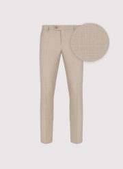 PAKO LORENTE - Beżowe spodnie ganiturowe wełna. Brązowe eleganckie spodnie męskie Pako Lorente, m, bez wzorów, z wełny, eleganckie. Za 799.99 zł.