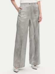 PINKO Spodnie materiałowe 104805 A2BP Szary Regular Fit. Szare spodnie materiałowe damskie Pinko, bez wzorów, z bawełny. Za 779.99 zł.