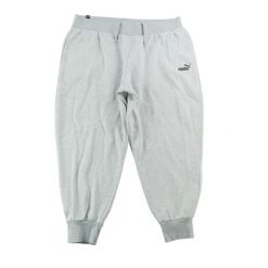 Dresowe spodnie damskie o kroju regular fit w kolorze szarym. Szare spodnie sportowe damskie Puma, l, bez wzorów, z dresówki, do biegania. Za 122.16 zł.