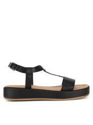 Lasocki Sandały ARC-3032-23 Czarny. Czarne klapki damskie Lasocki, bez wzorów, ze skóry, bez obcasa, na płaskiej podeszwie, bez zapięcia. Za 159.99 zł.