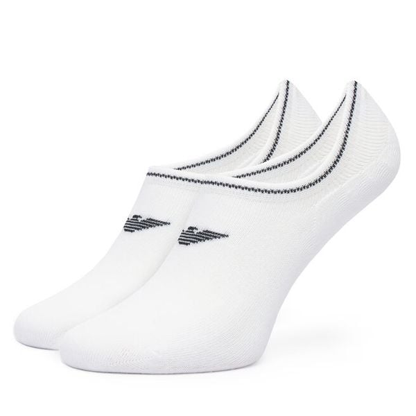 Stopki EA7 Emporio Armani. Białe skarpety damskie EA7 Emporio Armani, bez wzorów. Za 129.99 zł.
