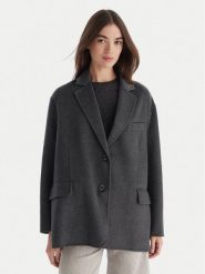 ViCOLO Płaszcz wełniany TF0005 Szary Regular Fit. Szare płaszcze damskie ViCOLO, s, bez wzorów, z syntetyku, bez kaptura. Za 909.99 zł.