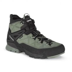 Buty trekkingowe męskie Aku Rock Dfs Mid Gtx. Zielone trekkingi męskie Aku, za kostkę, trekkingowe. Za 913.00 zł.