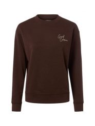 Marie Lund Bluza Kobiety Materiał dresowy brązowy, XS. Brązowe bluzy damskie Marie Lund, xs, bez wzorów, z bawełny, bez kaptura. Za 139.95 zł.