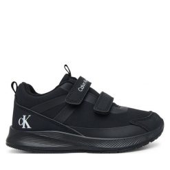 Sneakersy Calvin Klein. Czarne trampki i tenisówki chłopięce Calvin Klein, bez wzorów, bez zapięcia. Za 269.99 zł.