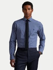 Polo Ralph Lauren Koszula 710974534007 Granatowy Custom Fit. Niebieskie koszule męskie Polo Ralph Lauren, l, bez wzorów, z bawełny, bez kołnierzyka, bez ramiączek. Za 739.99 zł.