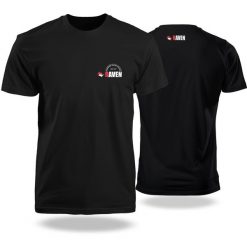 Koszulka sportowa T-shirt męski Raven. Czarne koszulki sportowe męskie RAVEN, m, bez wzorów, biznesowe, bez kołnierzyka. Za 79.00 zł.