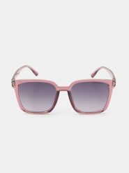 Okulary przeciwsłoneczne w transparentnych oprawkach - fioletowy. Fioletowe okulary przeciwsłoneczne damskie Sinsay. Za 15.99 zł.