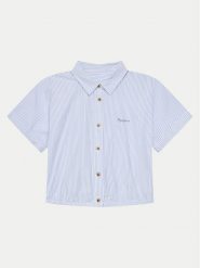 Pepe Jeans Koszula Olympia PG301678 Niebieski Regular Fit. Niebieskie t-shirty i topy dla dziewczynek Pepe Jeans, bez wzorów, z bawełny, bez ramiączek. Za 139.99 zł.