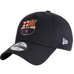 Czapka z daszkiem męska Core 9Twenty FC Barcelona Cap. Niebieskie czapki i kapelusze męskie New Era, bez wzorów, z bawełny, casualowe. Za 119.99 zł.