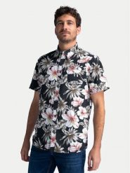 Petrol Industries Koszula M-1040-SIS418 Czarny Regular Fit. Czarne koszule męskie Petrol Industries, m, bez wzorów, z bawełny, bez kołnierzyka, bez ramiączek. Za 139.99 zł.