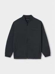 Mayoral Bluza 6488 Czarny Regular Fit. Czarne bluzy dla chłopców Mayoral, bez wzorów, z syntetyku, bez ramiączek, bez kaptura. Za 109.99 zł.