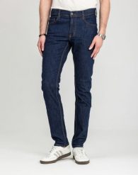 Męskie Spodnie Jeansowe Mustang Style Oregon Tapered Denim Blue 1018014 5000 901. Niebieskie spodnie materiałowe męskie Mustang, l, bez wzorów, z denimu. Za 189.99 zł.
