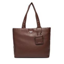 Torebka Guess. Brązowe torebki do ręki damskie Guess, z aplikacjami, bez dodatków. Za 489.99 zł.