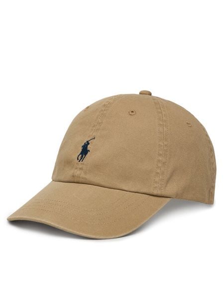Polo Ralph Lauren Czapka z daszkiem 211912843020 Brązowy. Brązowe czapki i kapelusze damskie Polo Ralph Lauren, bez wzorów, z bawełny. Za 259.99 zł.