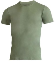 Męska koszulka merino CHUAN. Zielone koszulki sportowe męskie LASTING, m, bez wzorów, z wełny, bez kołnierzyka, bez ramiączek, trekkingowe. Za 454.35 zł.