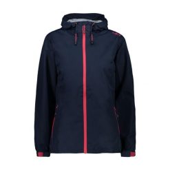 Kurtka przeciwdeszczowa damska z kapturem CMP. Czerwone kurtki sportowe damskie CMP, bez wzorów, z kapturem, trekkingowe. Za 288.10 zł.