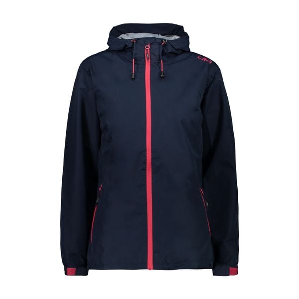 Kurtka przeciwdeszczowa damska z kapturem CMP. Czerwone kurtki sportowe damskie CMP, bez wzorów, z kapturem, trekkingowe. Za 288.10 zł.