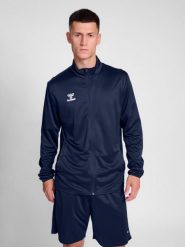 Kurtka z dresu Hummel Essential. Zielone kurtki sportowe damskie Hummel, s, bez wzorów, z dresówki, bez kaptura, na fitness i siłownię. Za 135.50 zł.
