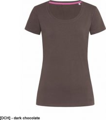 Stedman SST9700 - T-shirt damski ST9700 - dark chocolate M. Czarne t-shirty damskie Stedman, m, bez wzorów, bez kołnierzyka. Za 155.76 zł.