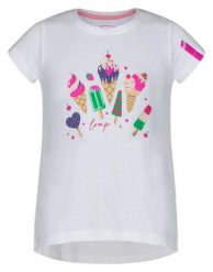 T-shirt dziecięcy Loap Besnuda biały. Białe t-shirty i topy dla dziewczynek ÀLG, bez wzorów, z bawełny, bez ramiączek. Za 122.99 zł.