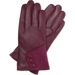 Rękawiczki damskie. Fioletowe rękawiczki damskie Wittchen, bez wzorów, z polaru, eleganckie. W wyprzedaży za 185.90 zł.