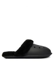Crocs Kapcie Classic Fuzz Scuff 212143 Czarny. Czarne kapcie damskie Crocs, bez wzorów, z tworzywa sztucznego. Za 199.99 zł.