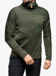 Bluza turystyczna męska Fjallraven Abisko Trail Fleece. Zielone bluzy męskie Fjällräven, l, bez wzorów, z dzianiny, bez kaptura. Za 555.49 zł.