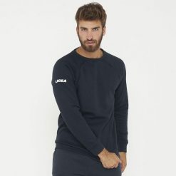 Oversize Bluza sportowa Zagabria. Niebieskie bluzy męskie Legea, xl, bez wzorów, bez kaptura, na fitness i siłownię. Za 89.90 zł.