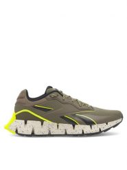 Reebok Buty do biegania Zig Dynamica 4 Adventure 100074700 Khaki. Brązowe buty sportowe męskie Reebok, z materiału, bez zapięcia, do biegania. Za 399.99 zł.