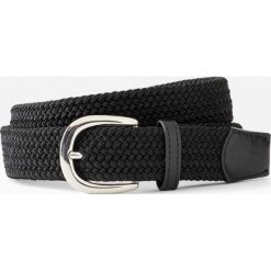 Pasek ze stretchem. Czarne paski damskie bonprix, bez wzorów, z tkaniny. Za 52.99 zł.