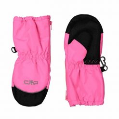 Rękawiczki dziecięce zimowe CMP 6525305K. Czerwone rękawiczki dziecięce CMP, bez wzorów, z tkaniny. Za 139.99 zł.