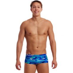 Trunki męskie Funky Trunks Pace Racer - sidewinder. Niebieskie kąpielówki męskie FUNKY TRUNKS, m, bez wzorów, do pływania. Za 159.00 zł.
