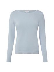 Brookshire dzianinowa koszulka z długim rękawem Kobiety Bawełna niebieski, L. Niebieskie t-shirty damskie brookshire, l, bez wzorów, z bawełny, bez kołnierzyka. Za 79.95 zł.